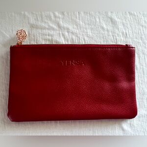YENSA Red Clutch Bag ~ makeup bag limited edition